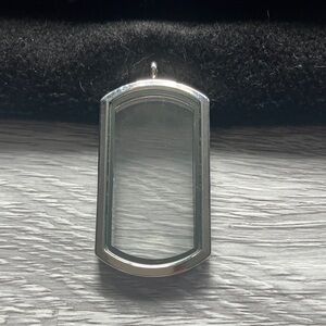 Silver Glass Pendant Locket